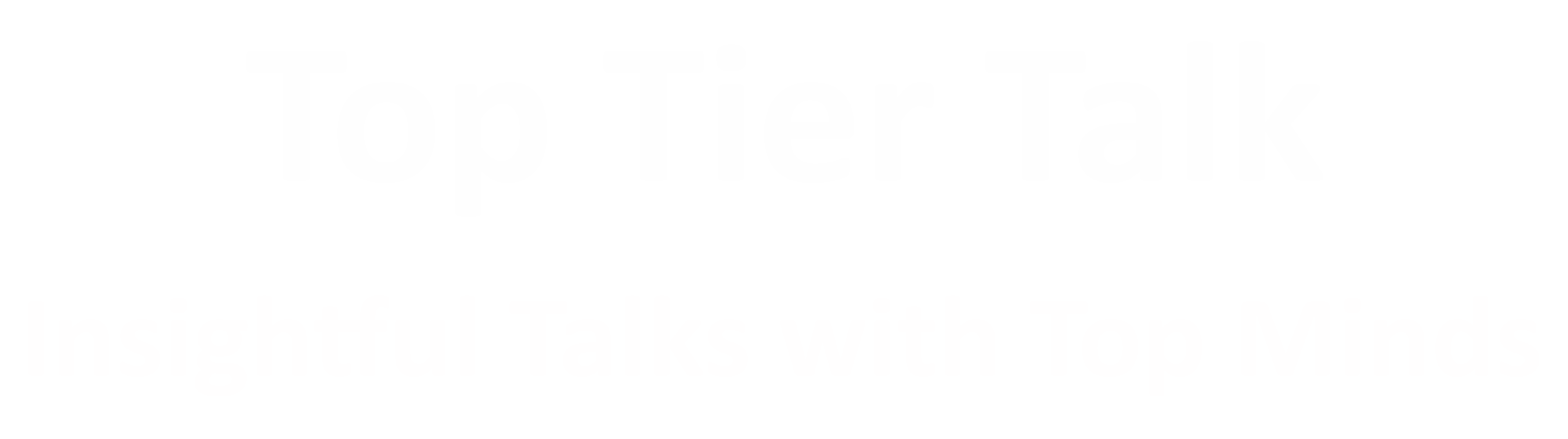 Top Tier Talk